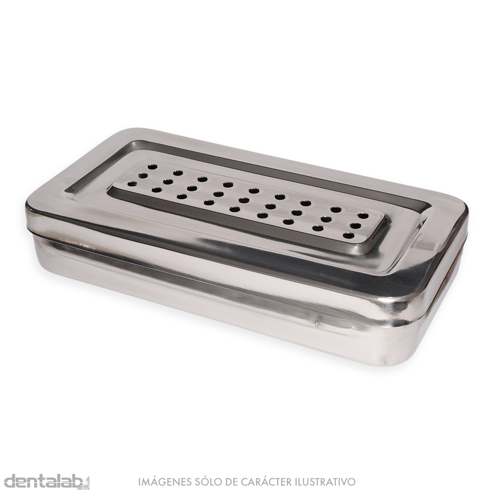Caja de Acero Inoxidable Perforada 20 x 10 x 4cm GDK