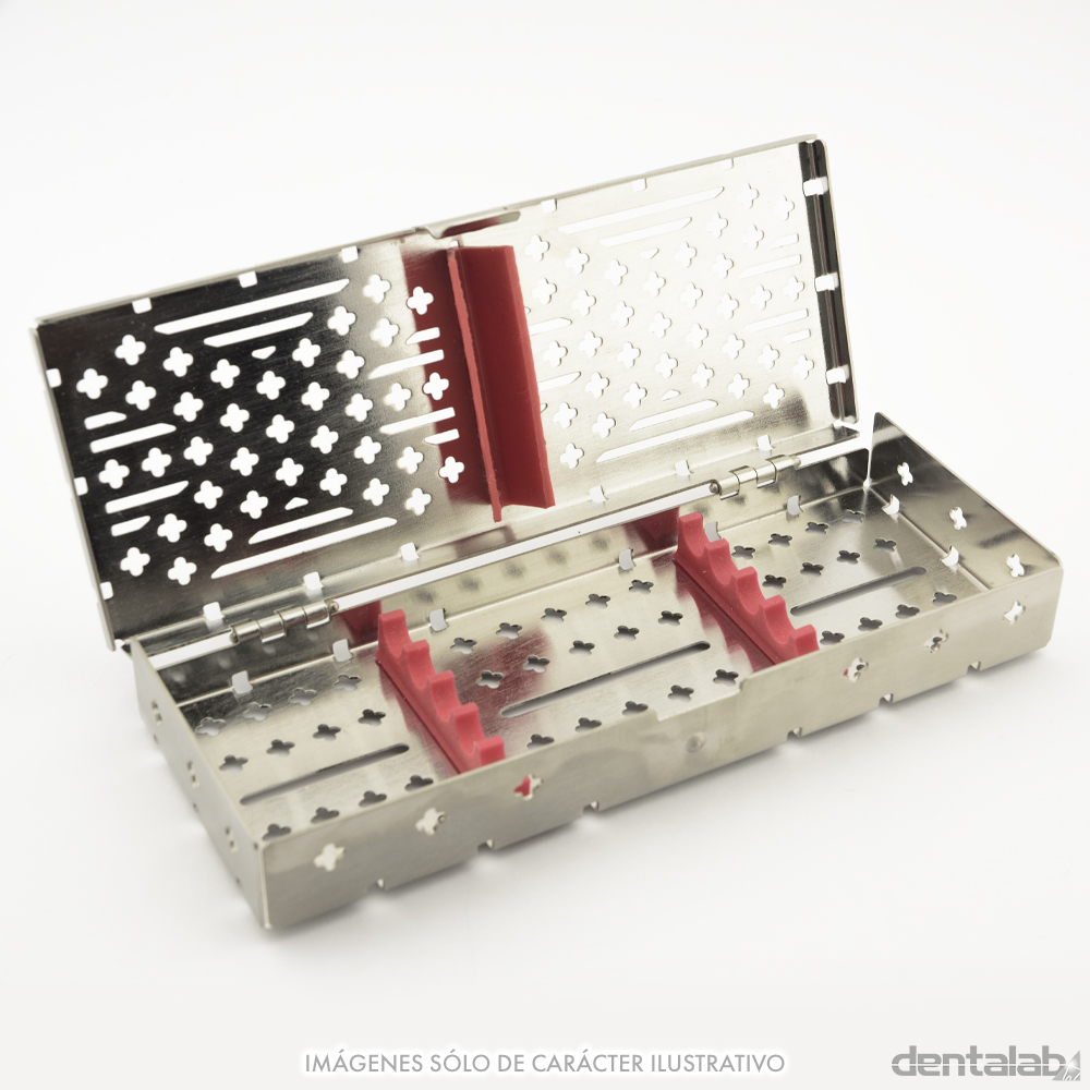 Cassette Inoxidable para Autoclave 5 Instrumentos 180x70x20 mm PANORAMA