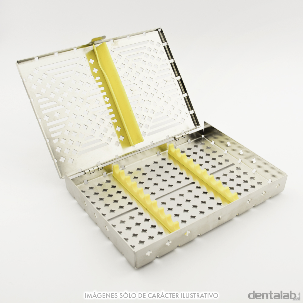 Cassette Inoxidable para Autoclave 10 Instrumentos 180x130x20 mm PANORAMA