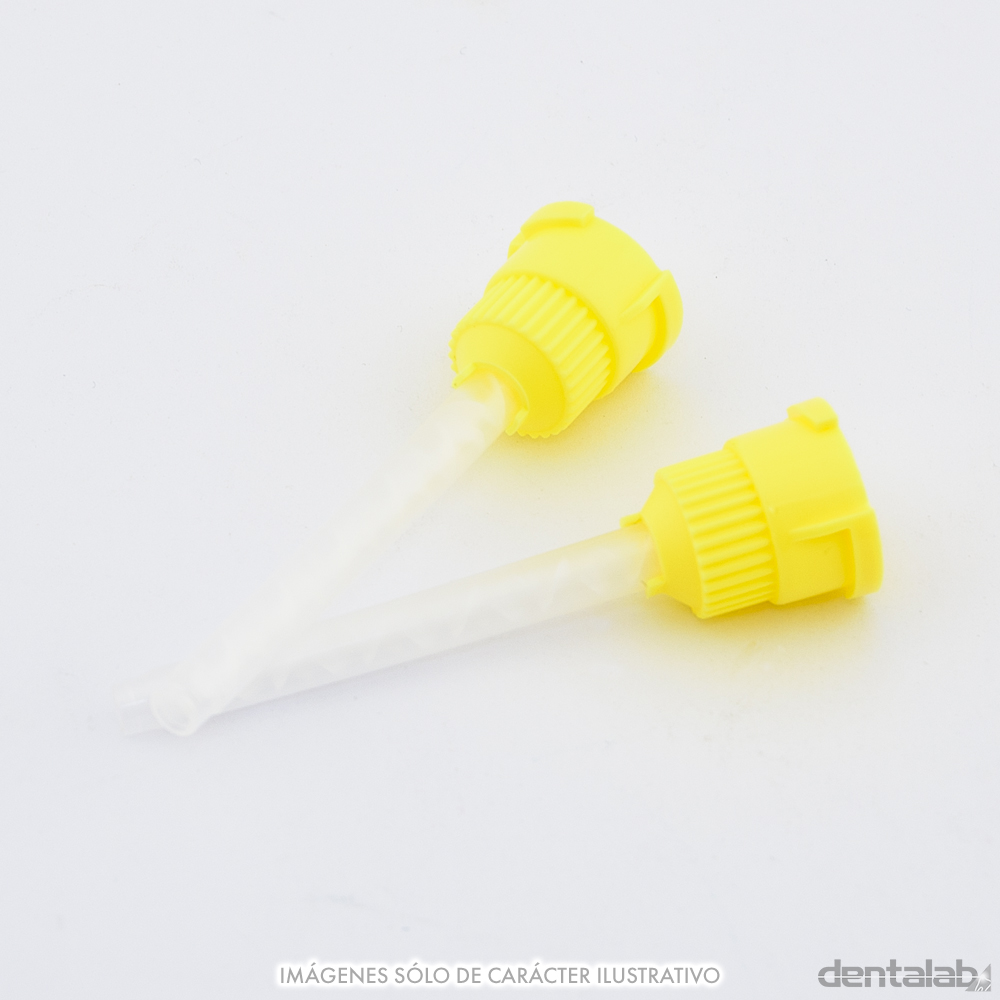 Puntas Mezcladoras Easydent • #2 Amarilla • para Silicona Regular x Unidad