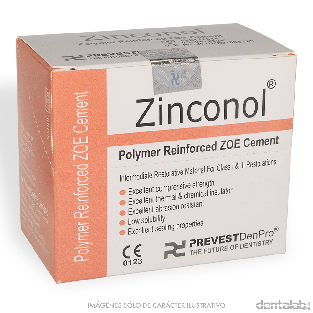 Cemento ZINCONOL Polymer Reinforced ZOE PREVEST