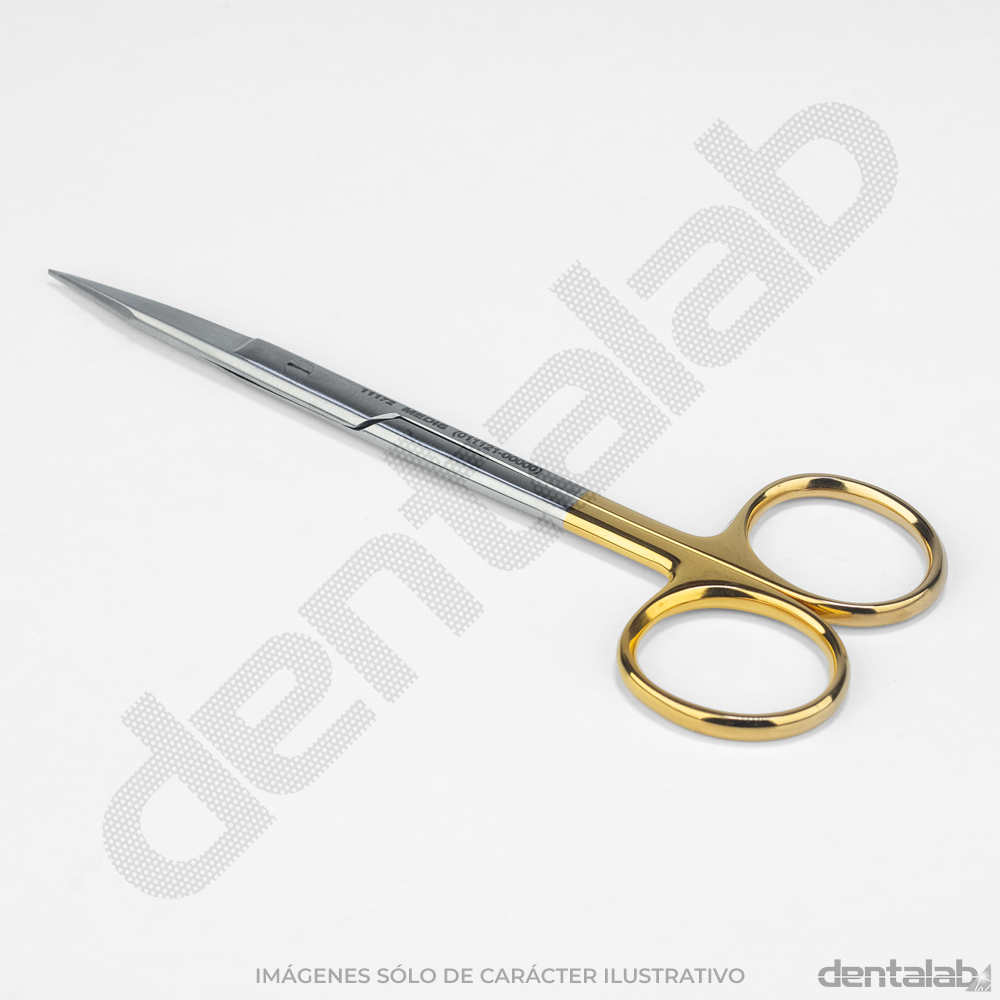 Tijera Goldman Fox Recta Dentada MEDISPOREX • 13cm • M404-7151 TC