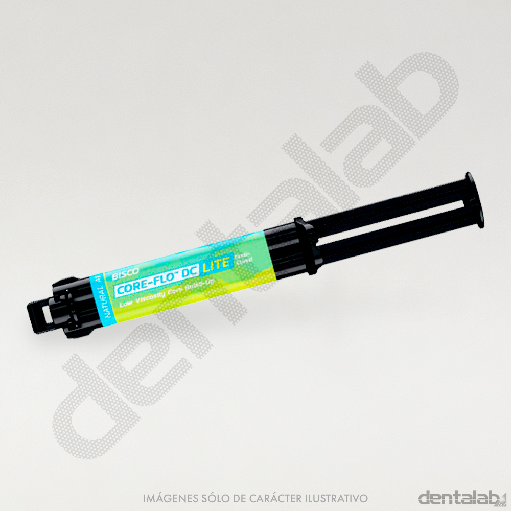 Cemento de Resina Dual Core Flo DC Lite BISCO Jeringa x 8g Natural A1