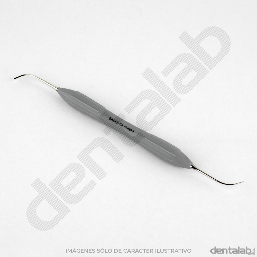 Espátula para Composite con Mango Siliconado Gris