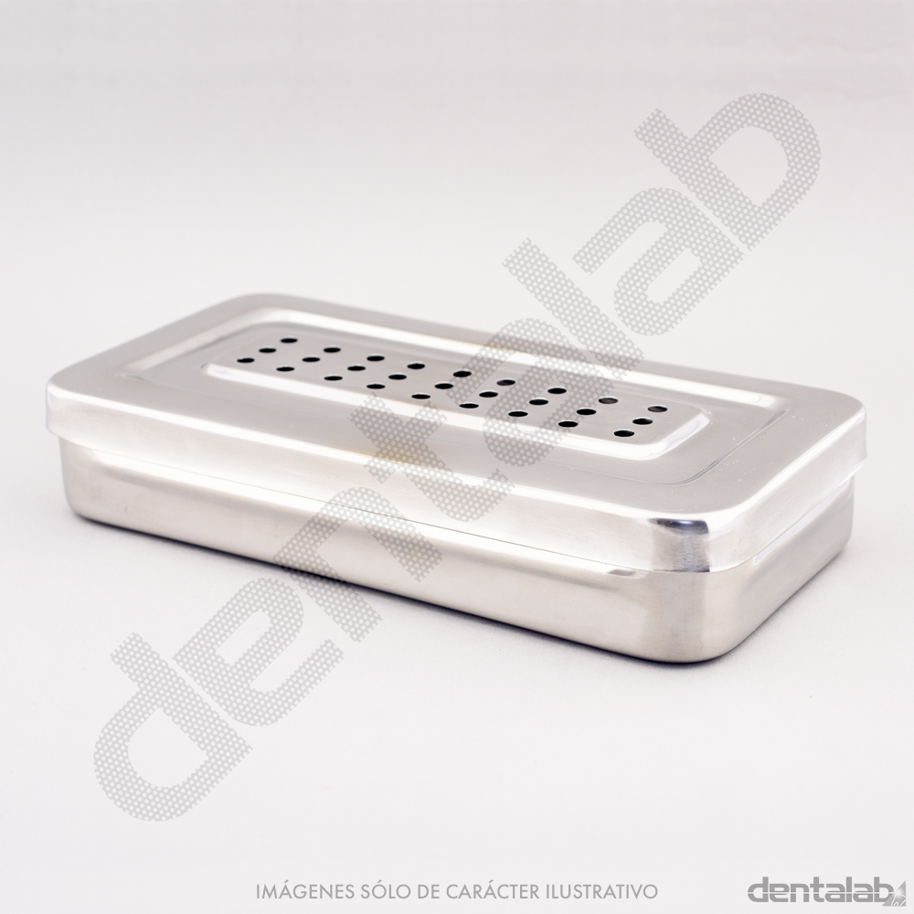 Caja de Acero Inoxidable Perforada 20 x 10 x 4cm PRO