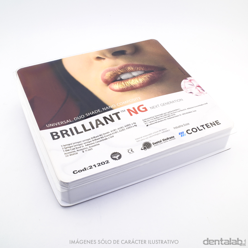Composite BRILLIANT NG Intro Kit COLTENE 6 Jeringas 4g + One Coat 5ml