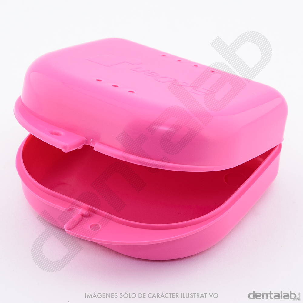 Caja para Ortodoncia con Ventilación EvoDen Rosa x Unidad