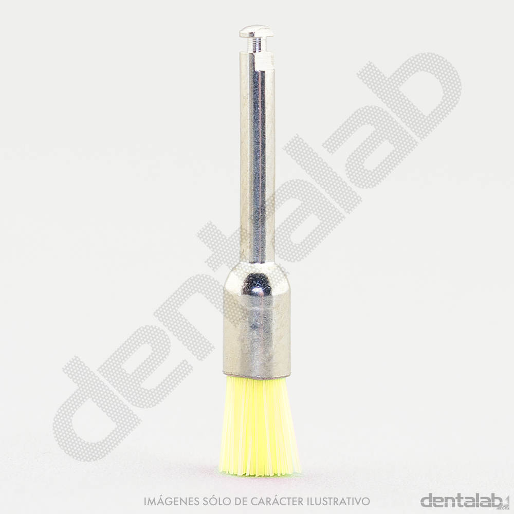 Cepillito Brochita CA Profilaxis Amarillo Opaco