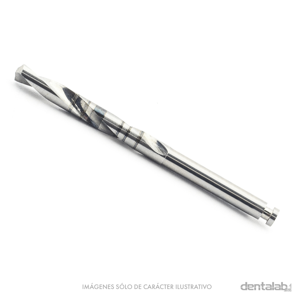 Fresa de Carbono Cilíndrica Helicoidal para Implante Ø 2.0 mm x Unidad