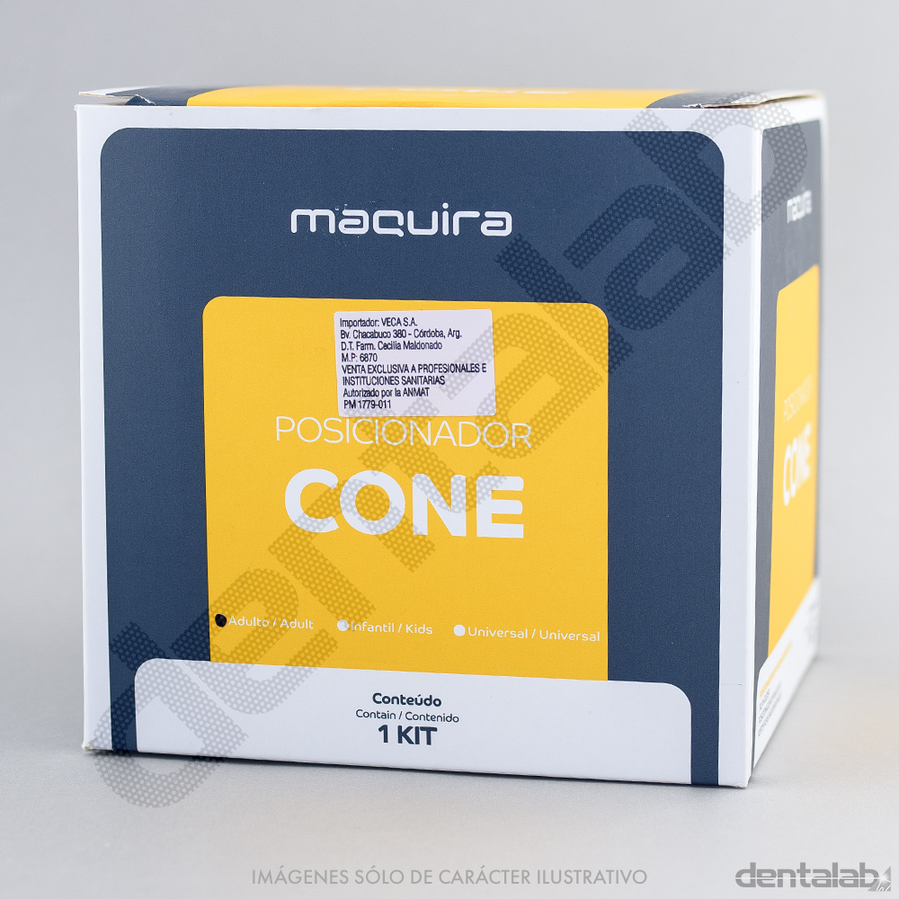 Kit Posicionador de Placa Cone Completo (No Autoclavable) MAQUIRA x 4 und.