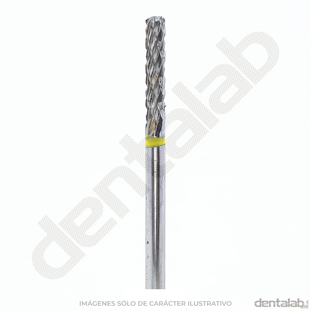 Fresón Carburo de Tungsteno PM • Amarillo (Extra Fino) • Cilíndrico Romo 023 • Filo Cruzado