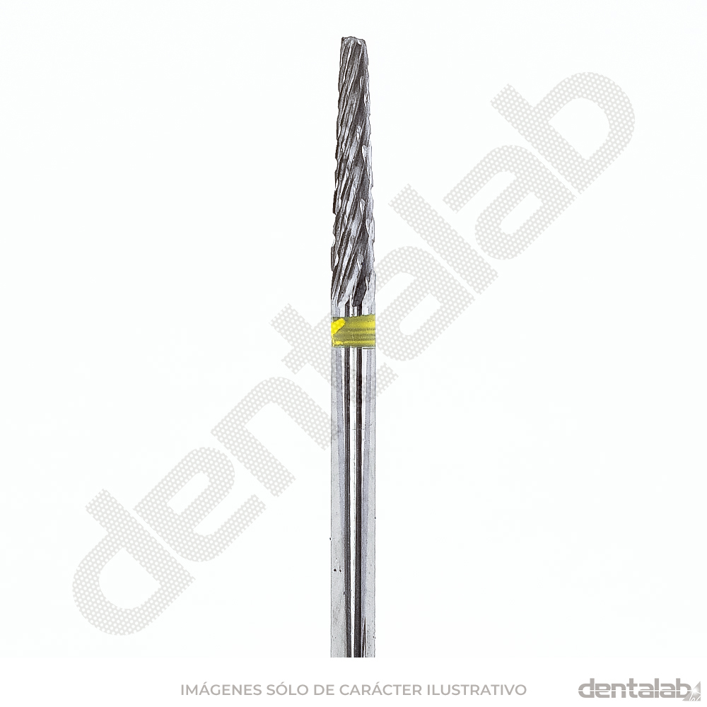 Fresón Carburo de Tungsteno PM • Amarillo (Extra Fino) • Cónico Plano 023 • Filo Cruzado
