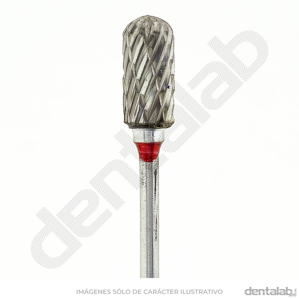 Fresón Carburo de Tungsteno • Rojo (Fino) • Cilíndrico Romo 060 • Filo Cruzado