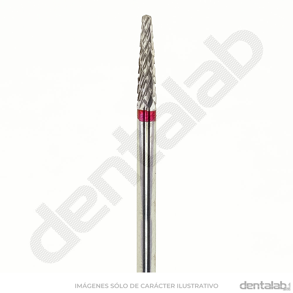Fresón Carburo de Tungsteno • Rojo (Fino) • Cónico Romo 023 • Filo Cruzado