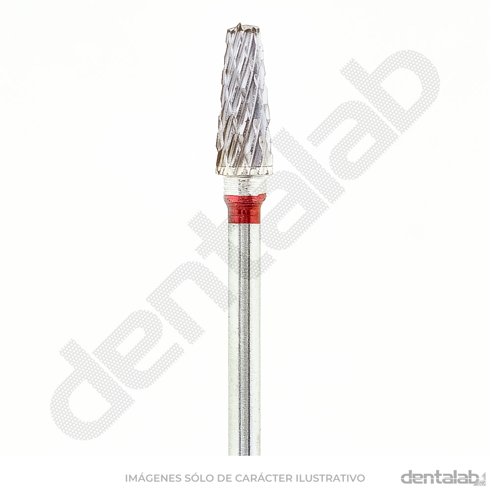 Fresón Carburo de Tungsteno • Rojo (Fino) • Cónico Romo 040 • Filo Cruzado