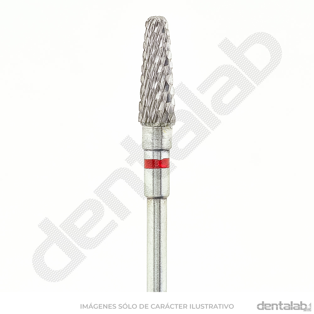Fresón Carburo de Tungsteno • Rojo (Fino) • Cónico Romo 040 • Filo Cruzado