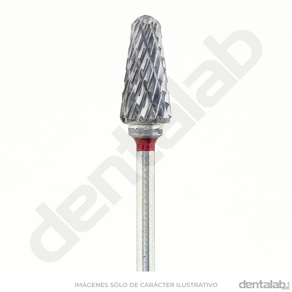 Fresón Carburo de Tungsteno • Rojo (Fino) • Cónico Romo 060 • Filo Cruzado