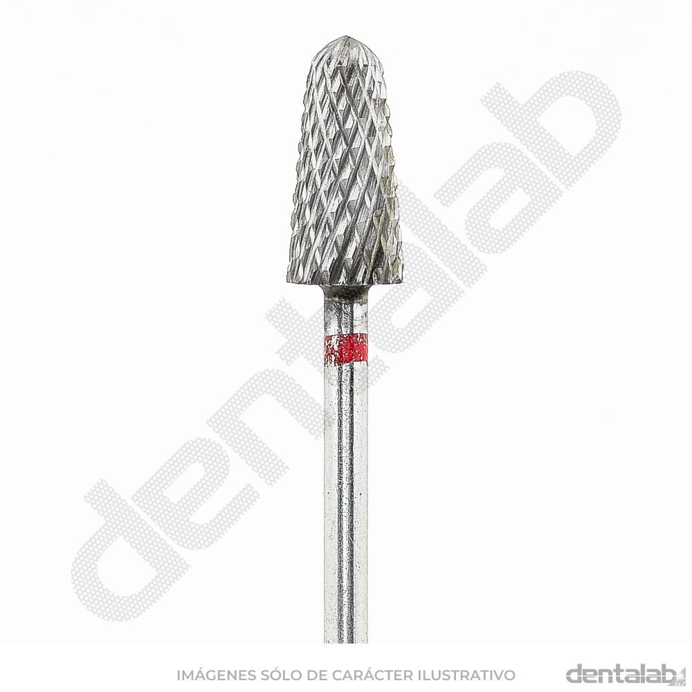 Fresón Carburo de Tungsteno • Rojo (Fino) • Cónico Romo 060 • Filo Cruzado