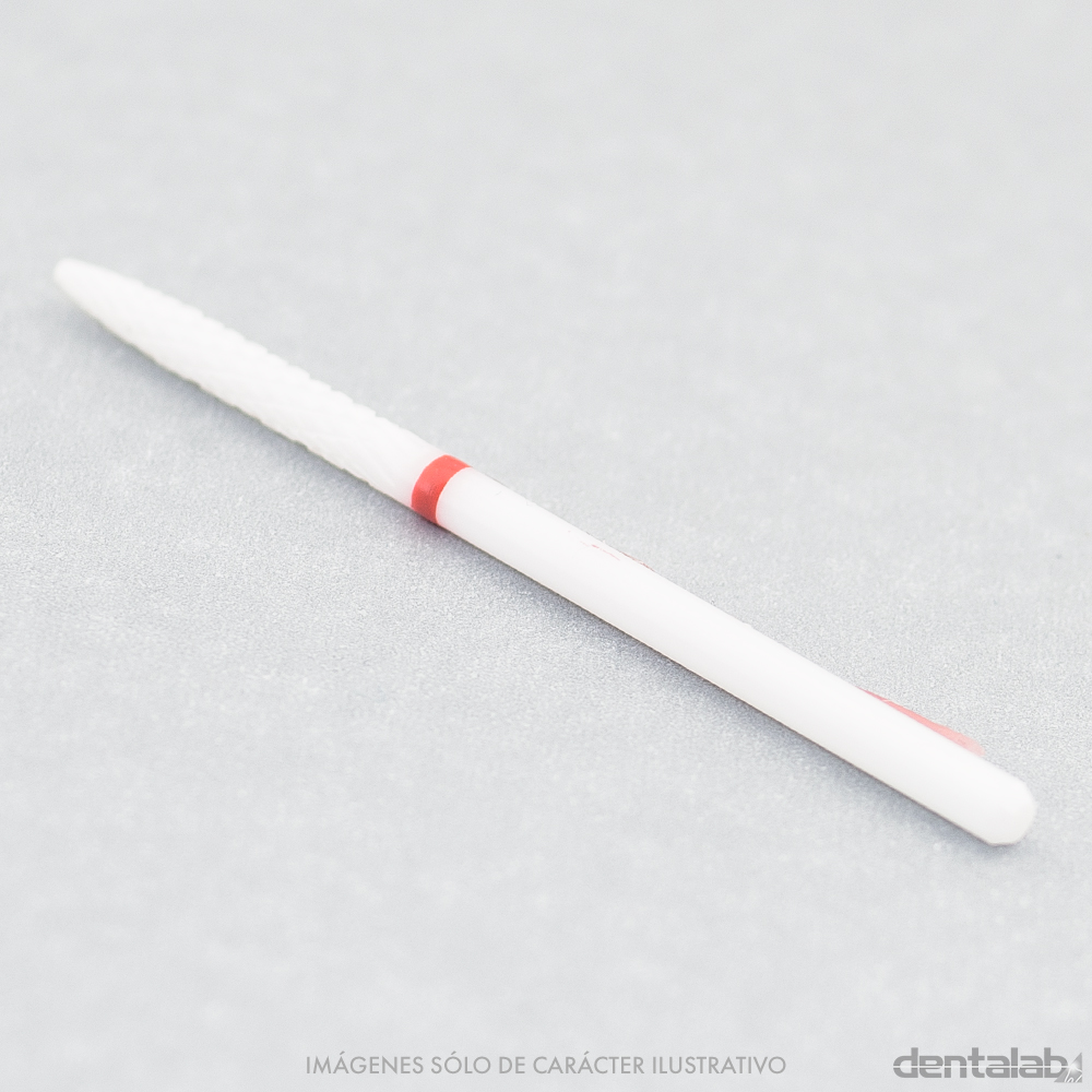Fresón Cerámico Torpedo grano Fino (Rojo) PM - Easydent