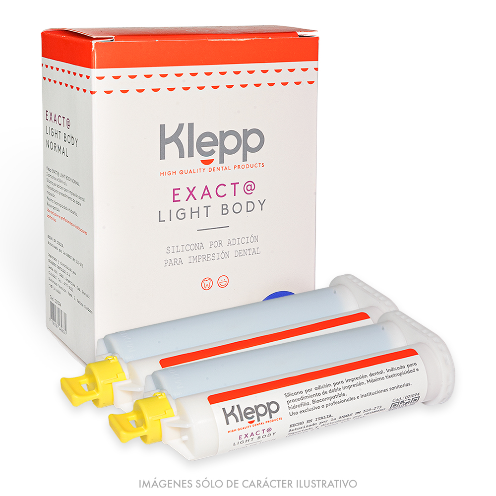 Silicona por Adición Light Boby Exact@ KLEPP 2 Cartuchos x 50ml c/u