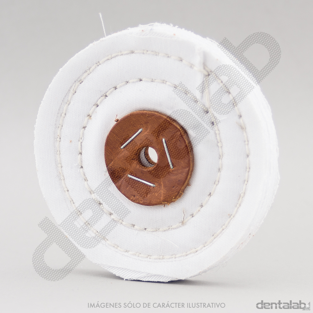 Rueda Trapo PREMIUM Cosida Blanca