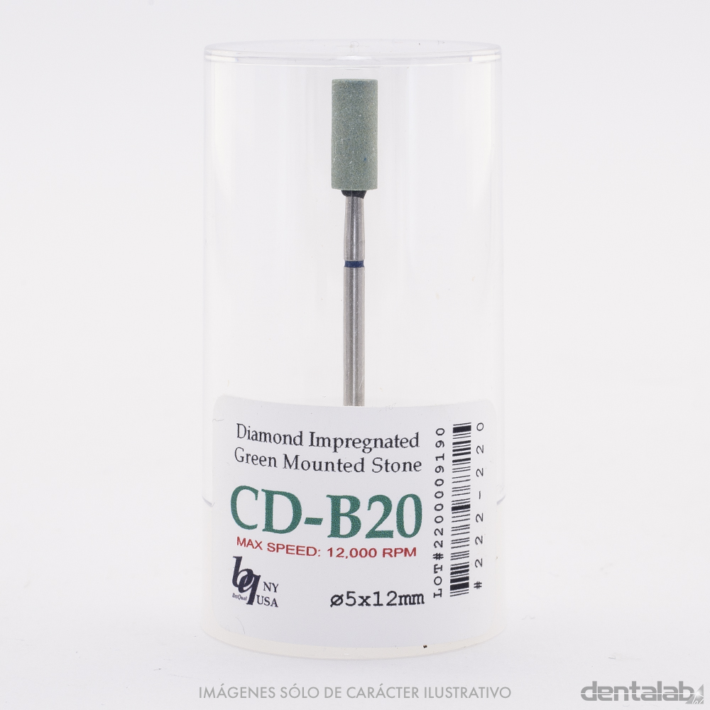 Piedra Verde p/ Zirconio Cilíndrica CD-B20 BesQual