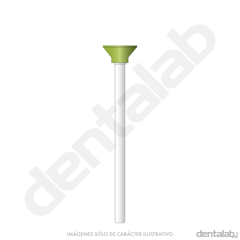 Piedra Verde F3 Cono Invertido para Porcelana FLEXILLIUM x Unidad