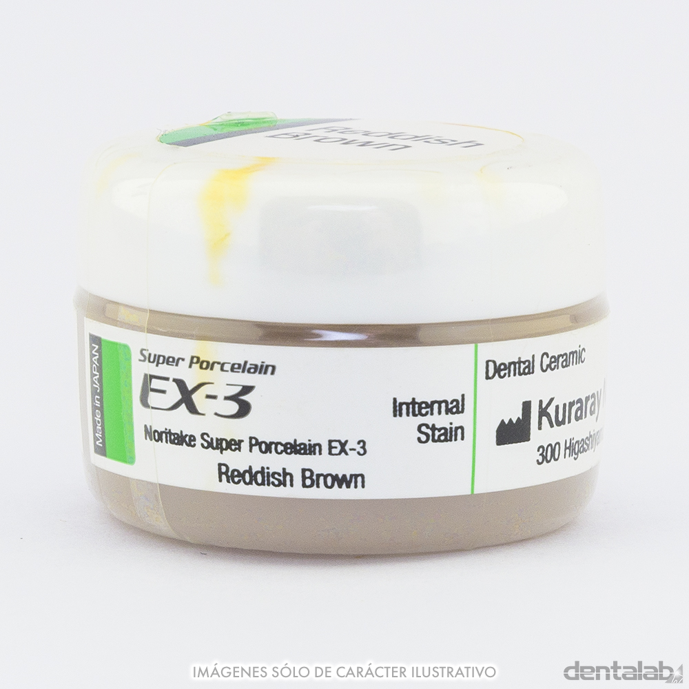 Porcelana EX3 Pigmento IS Internal Stain Noritake x 3g Marrón Rojo