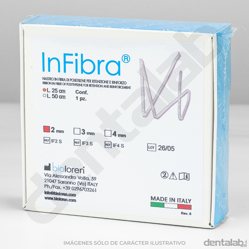 Infibra XF Cinta Trenzada de Refuerzo • BIOLOREN • 2x0.14mm x 25cm