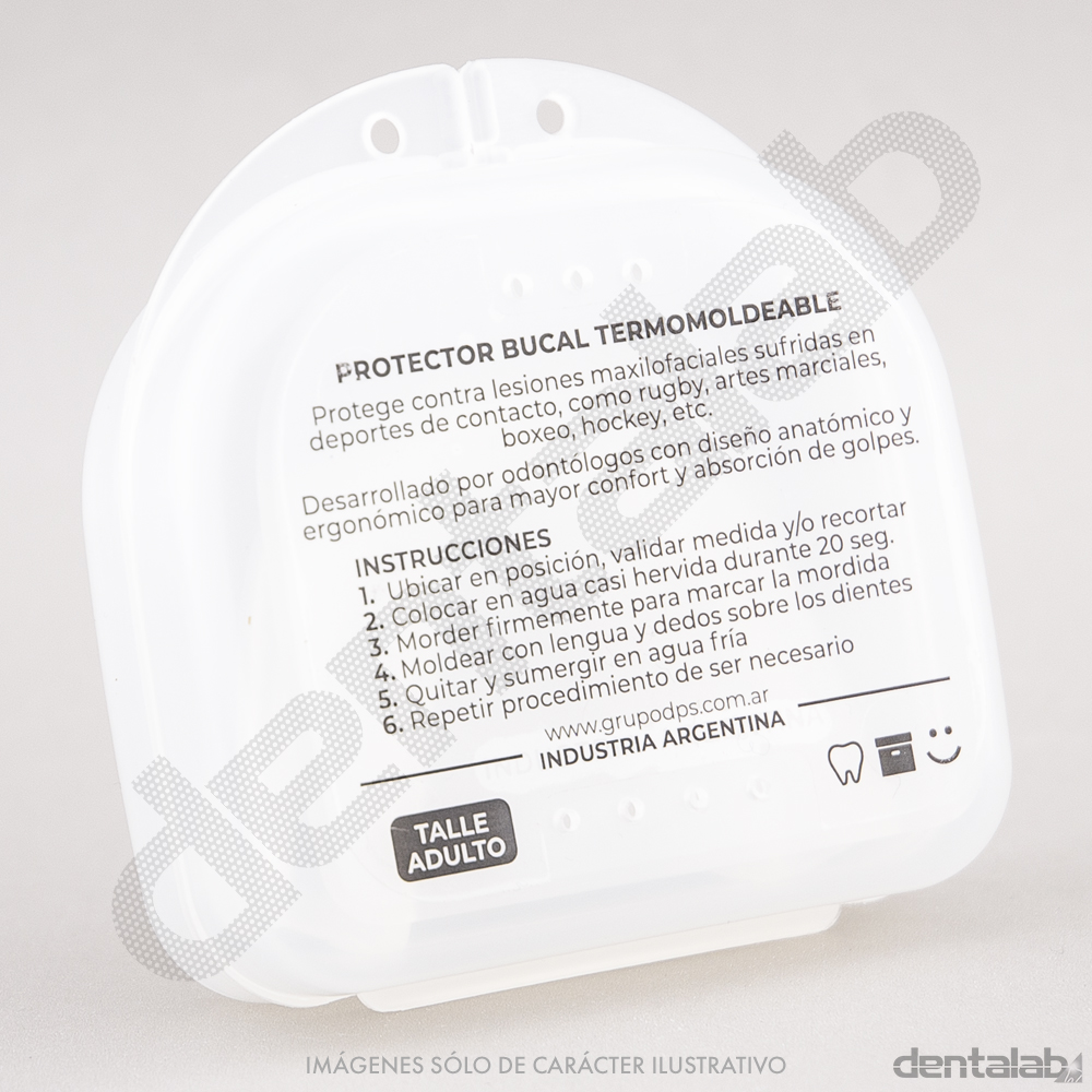 Protector Bucal Termomoldeable con Caja EVODEN - Cubeta Transparente