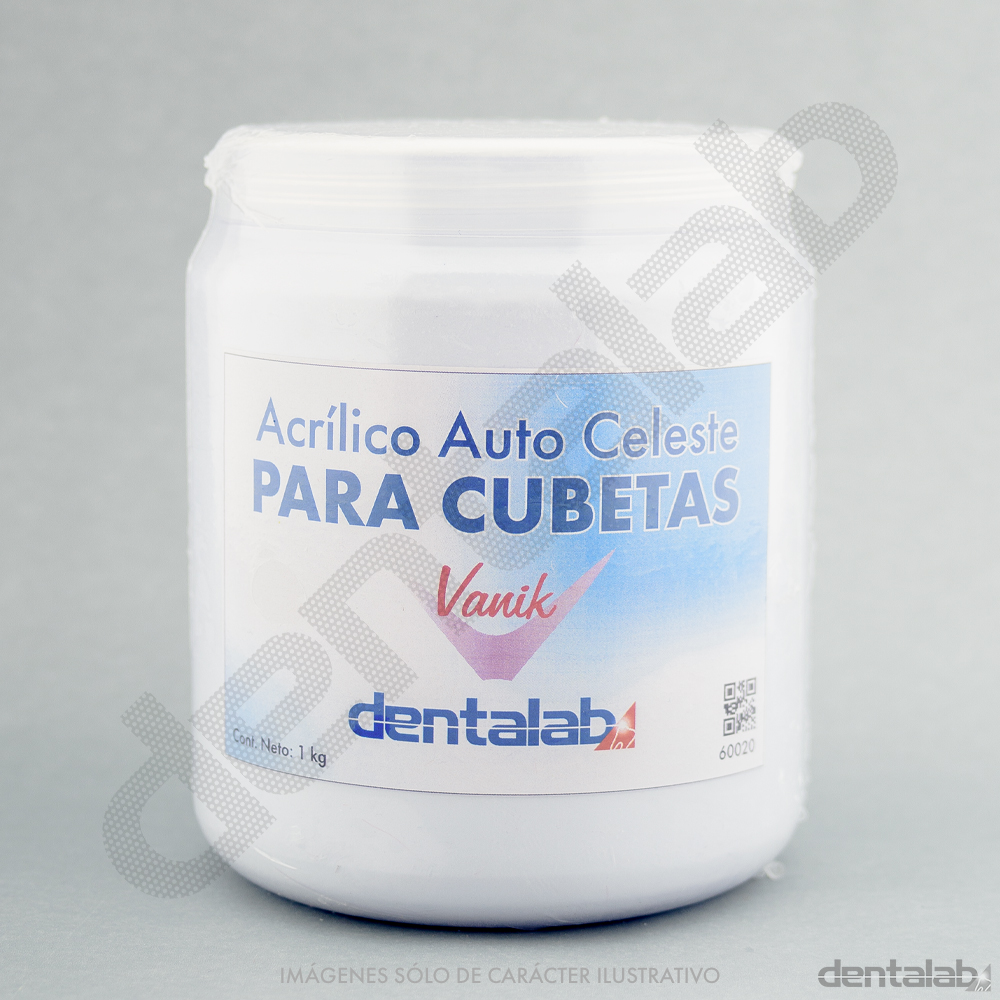 Acrílico Celeste p/ Cubetas x 1kg