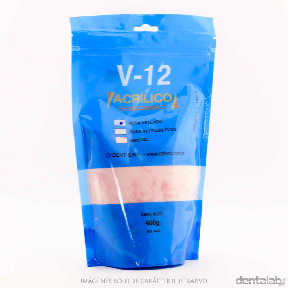 Acrílico Termo V12 Rosa Veteado ACRITONE x 400g