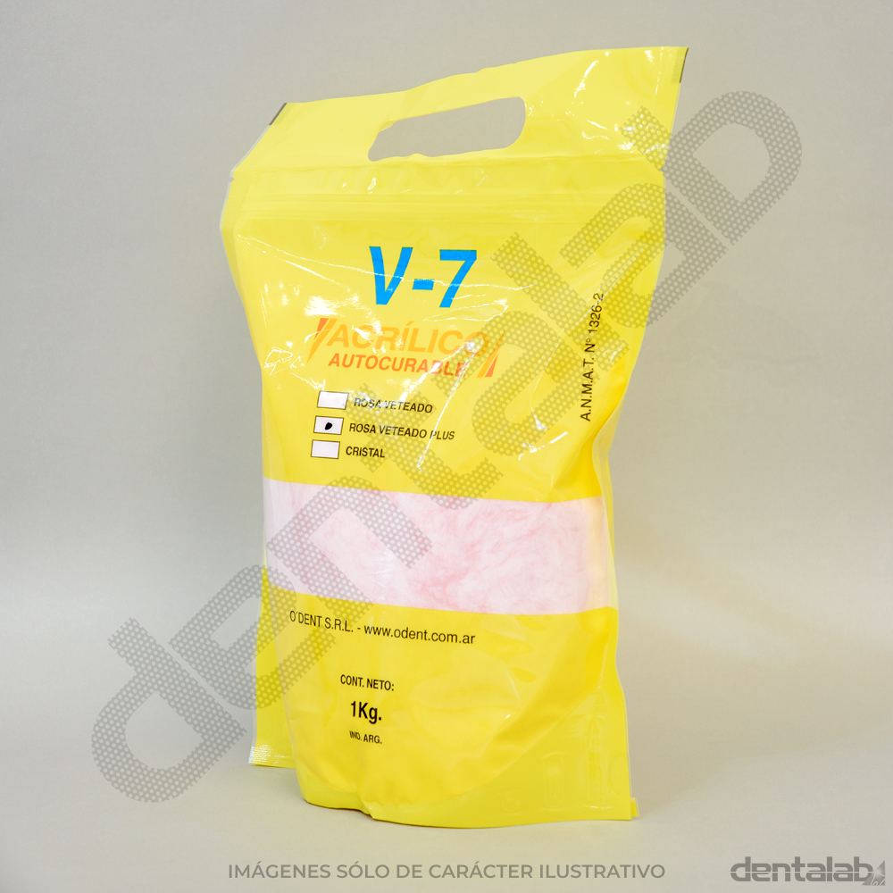 Acrílico Auto V-7 Rosa Veteado Plus ACRITONE x 1kg