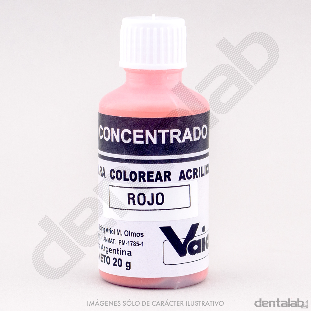 Matizador para Acrílico Vaicril Rojo x 20g