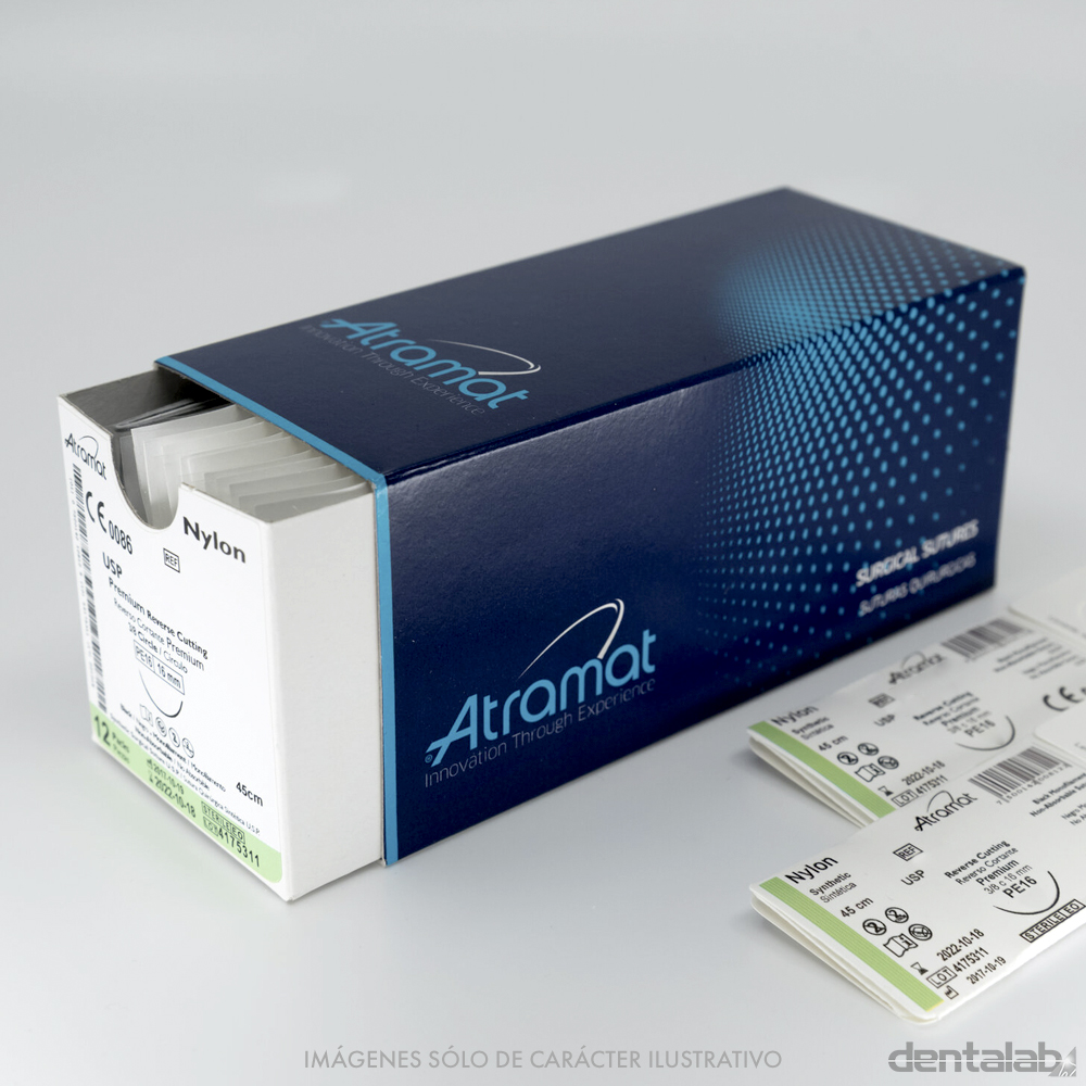 Agujas Sutura Atramat Nylon 4.0 x 12 und.