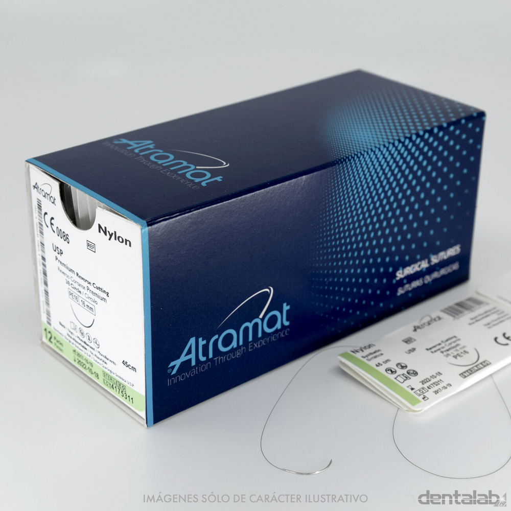 Agujas Sutura Atramat Nylon 4.0 x Unidad