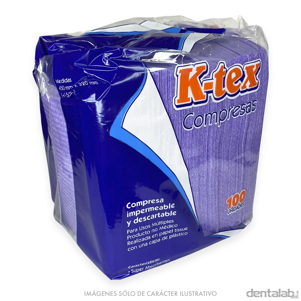 Compresas K-tex Lila x 100 und.