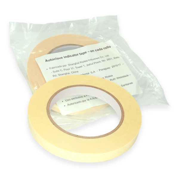 Cinta Testigo Rollo Autoadhesivo para Autoclave 18mm x 50 metros