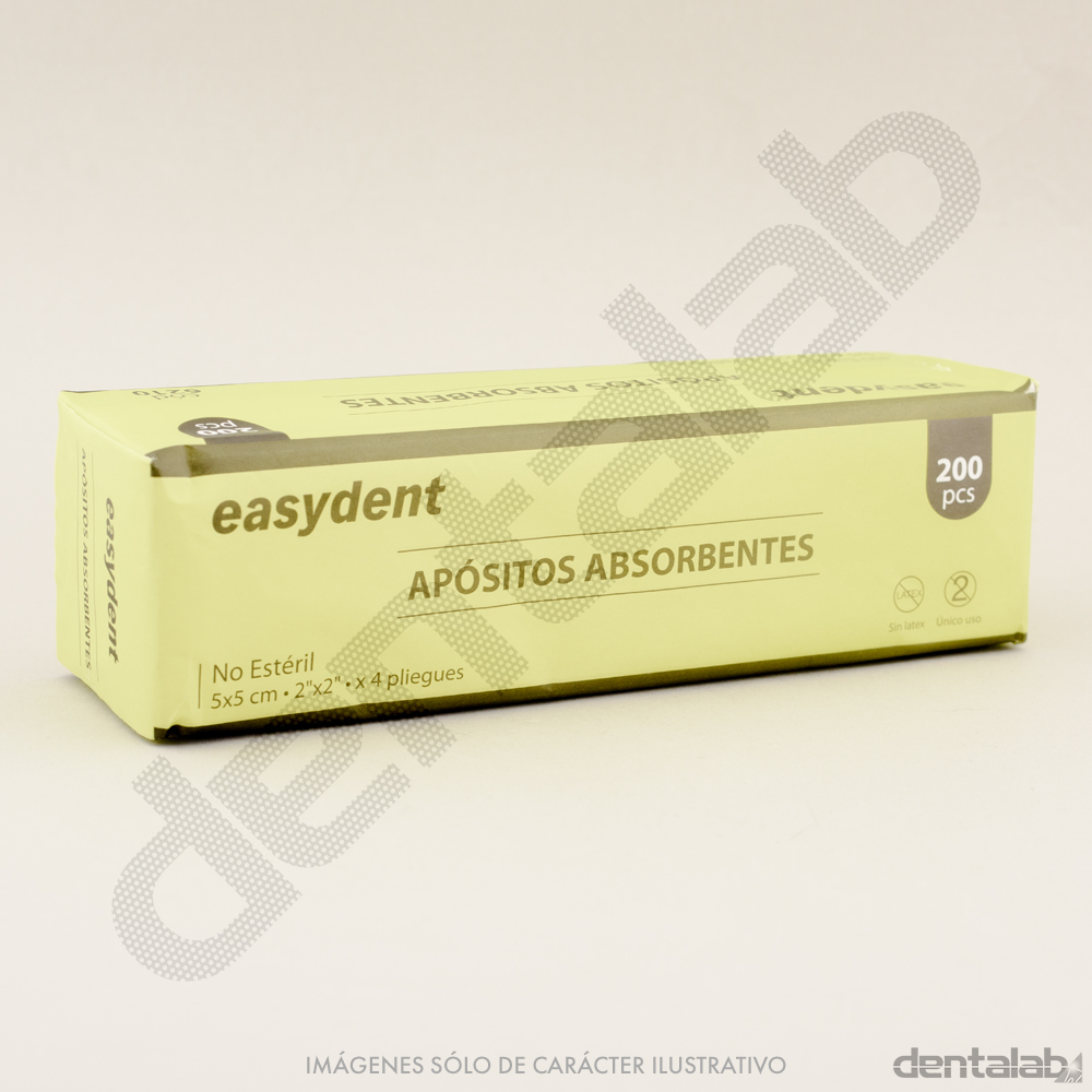 Gasa Apósito Absorbente 5 x 5cm Easydent x 200 und