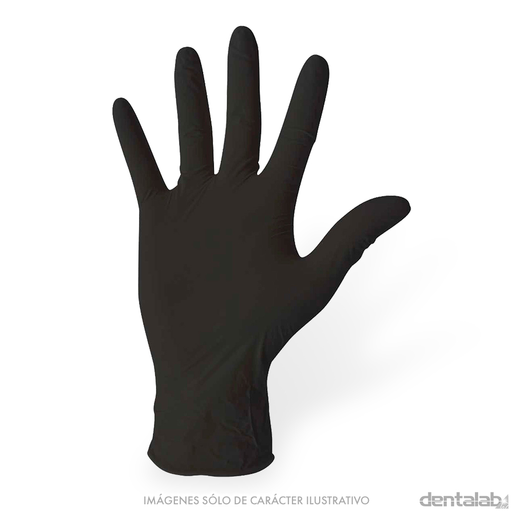 Guantes de Nitrilo NEGRO Extra Small x 100 und.