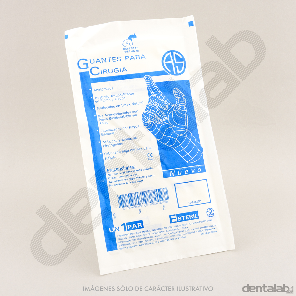 Guantes de Látex Estériles #6.5 x Par