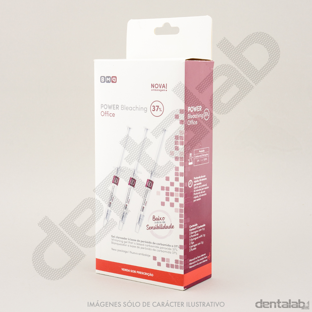 Blanqueamiento BM4 Power Bleaching 37% 3g Caja x 3 und.