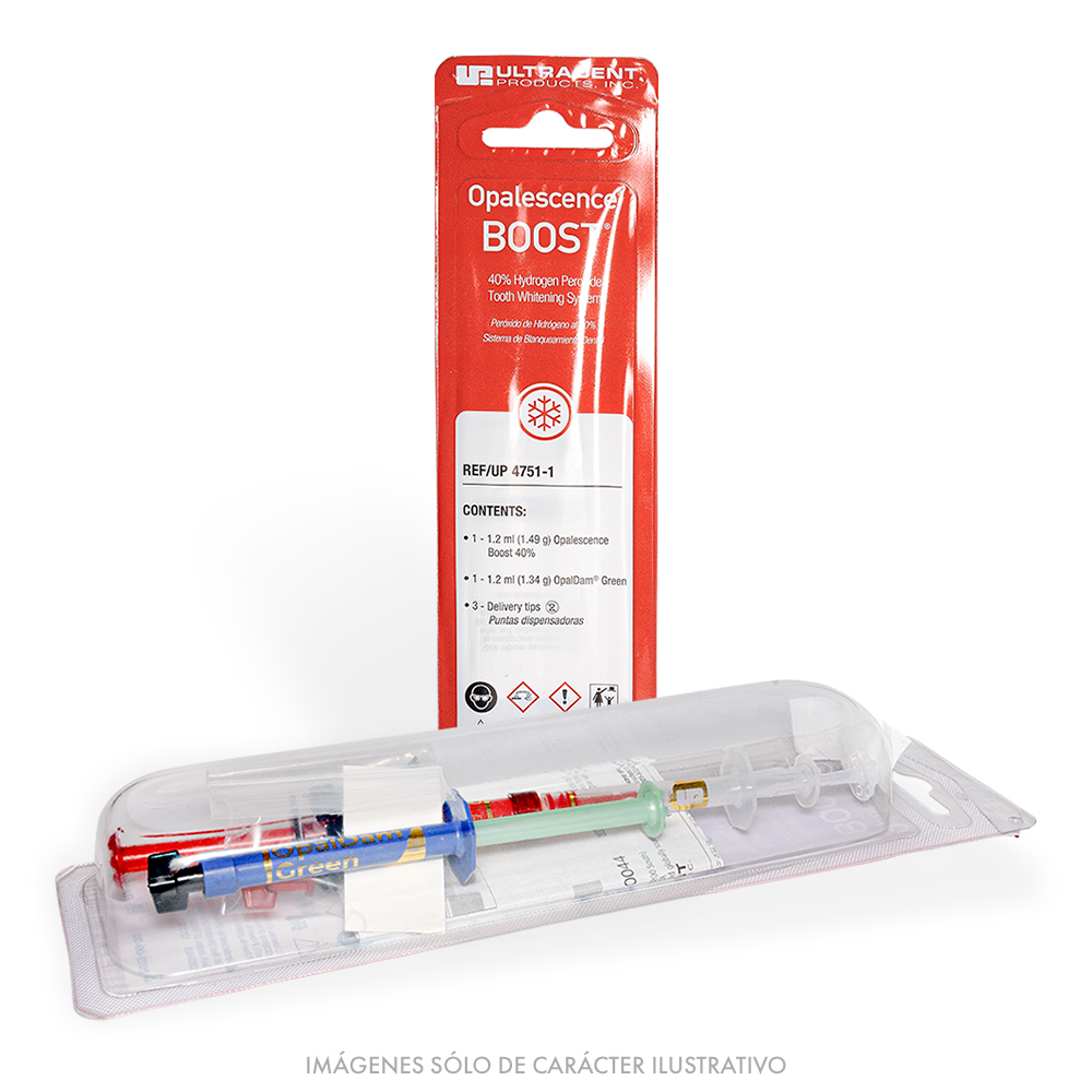 Blanqueamiento Opalescence™ BOOST™ PH 40% + Barrera Gingival OpalDam