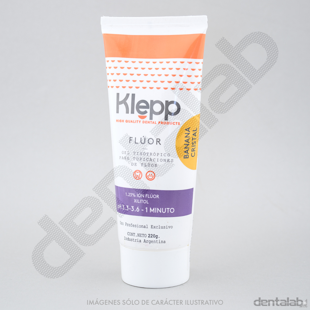 Gel de Flúor Acidulado Klepp x 220g - Banana