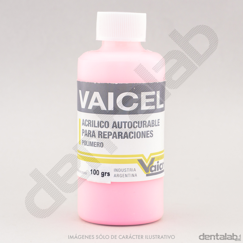 Polímero Autocurable para Ortodoncia Vaicel x 100g Rojo Flúor