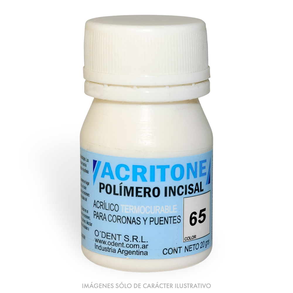 Polímero Termocurable Incisal ACRITONE 65 x 20g