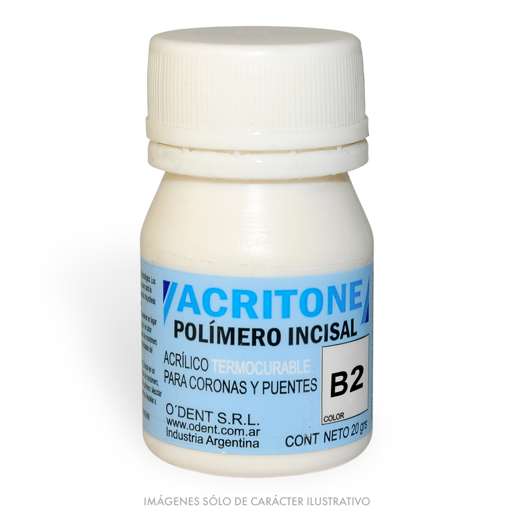 Polímero Termocurable Incisal ACRITONE B2 x 20g