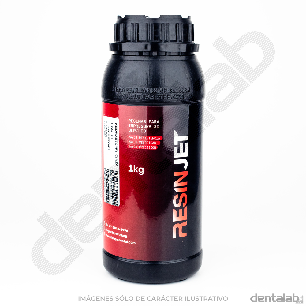Resina 3D p/ Modelos Gris • RESINJET x 1kg