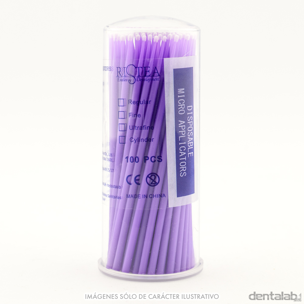 Microbrush Aplicador con Dispenser x 100 und. Ultrafino RISTEA