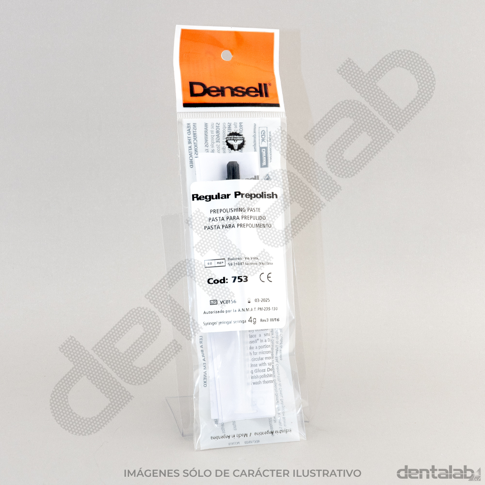 Pasta para Pre-pulido Regular Prepolish Densell jeringa x 4g